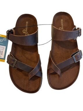 Mountain Sole Leather Sandals Women’s Size 8 Brown New With Tags